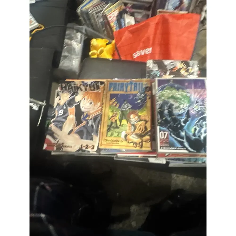 Lot of 26 Manga Books Naruto Haikyu Tokyo Ghoul Demon Slayer Fullmetal Anime